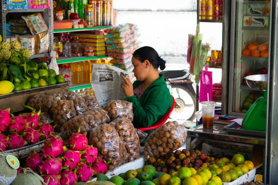Kệ hàng đầy đủ